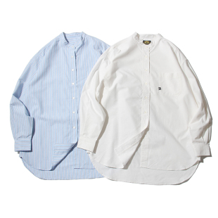 现货 日单Freaks store秋季新品法式复古风情侣宽松纯棉长袖衬衫