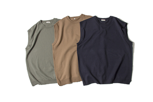 现货 日单beauty youth弹力马甲 秋季叠穿轻盈科技圆领针织背心