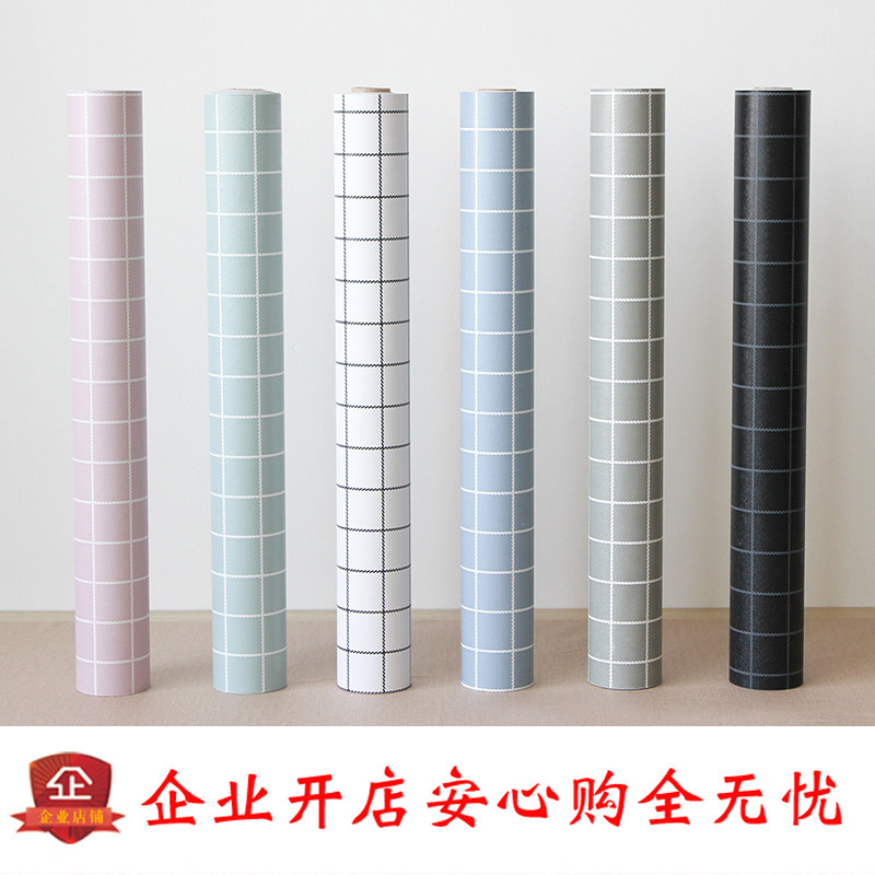 简约风格pvc自粘墙纸壁纸客厅宿舍大学生寝室卧室背景墙即时贴
