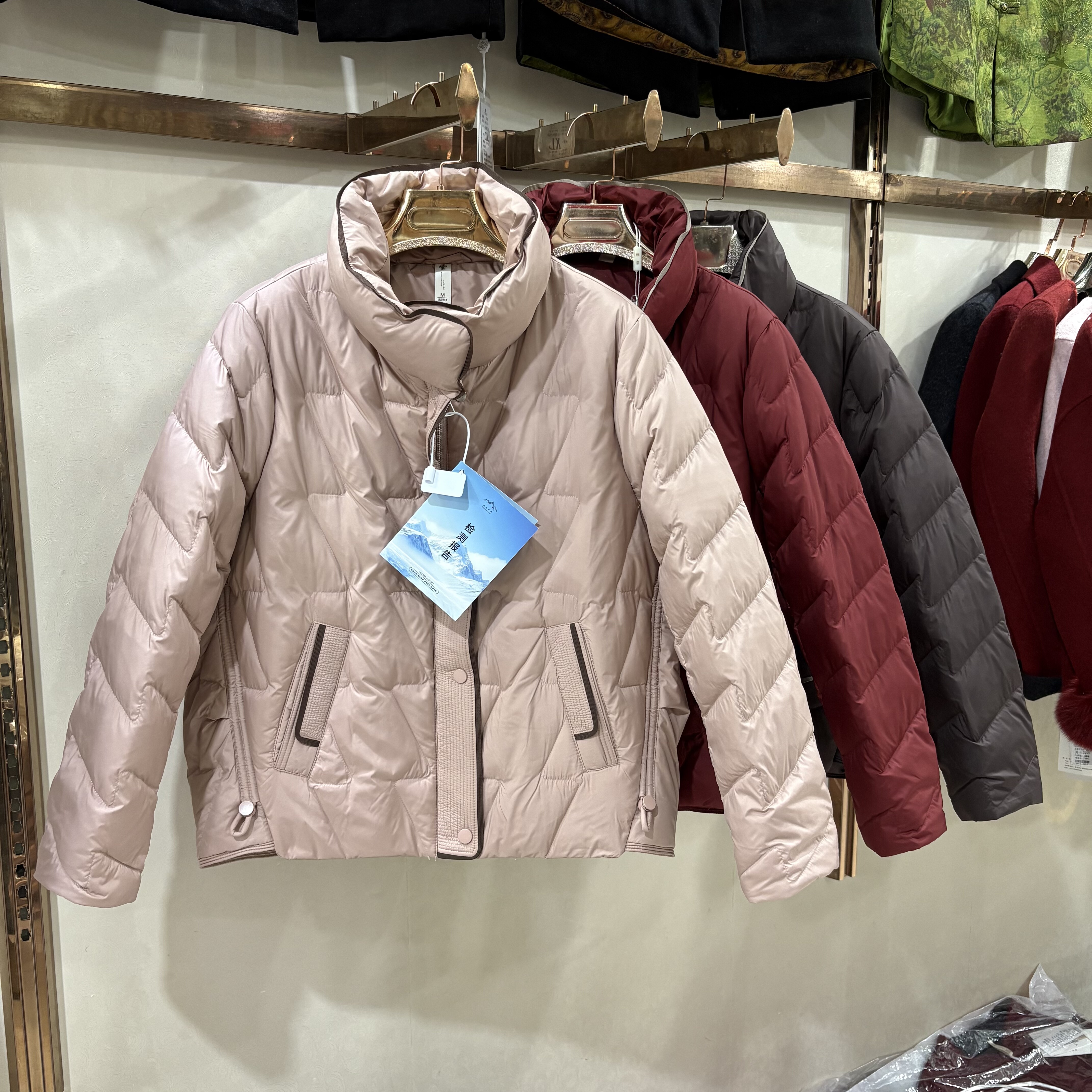 雨格A531专柜正品秋冬季新款妈妈保暖百搭洋气白鸭绒羽绒服外套女