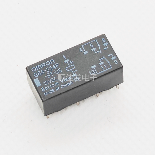 G6A-234P-ST-US-12VDC 8脚1A两开两闭G6A-234P-ST-US-DC12V继电器
