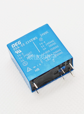 全新原装 OSA-SS-224DM5 泰科 24V 5A 6脚 双组常开继电器 OSA-SH