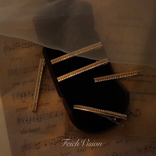 超美重工高定FEICH专柜品质鸭夹大小姐甜美珍珠侧边夹子卡子发饰