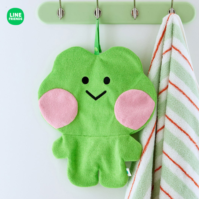 LINE FRIENDS蛙里奥lenini陪伴系列擦手巾毛巾厨房卫生间吸水手帕