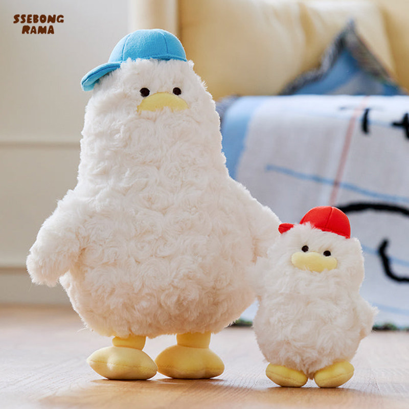 SSEBONGRAMA躺平鸭毛绒玩偶