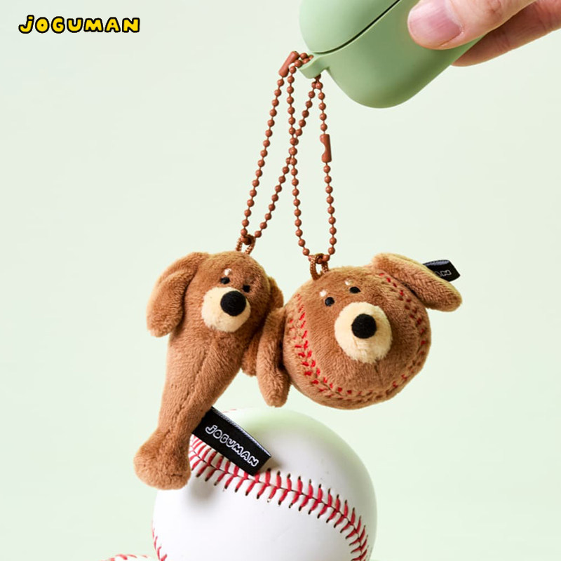 LINE FRIENDS JOGUMAN BASEBALL腊肠狗钥匙扣可爱WOODY玩偶包挂件
