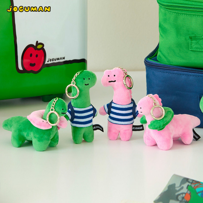 LINE FRIENDS JOGUMAN RUNAWAY毛绒玩偶站姿钥匙扣可爱包挂件情侣