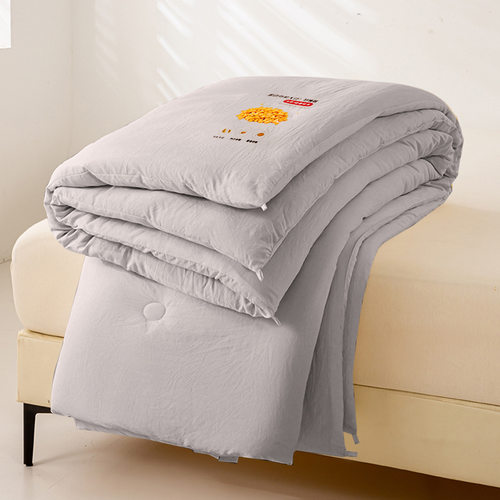 跨境水洗原棉大豆被春秋纤维被子冬季加厚保暖被芯单双人宿舍热销 - 封面