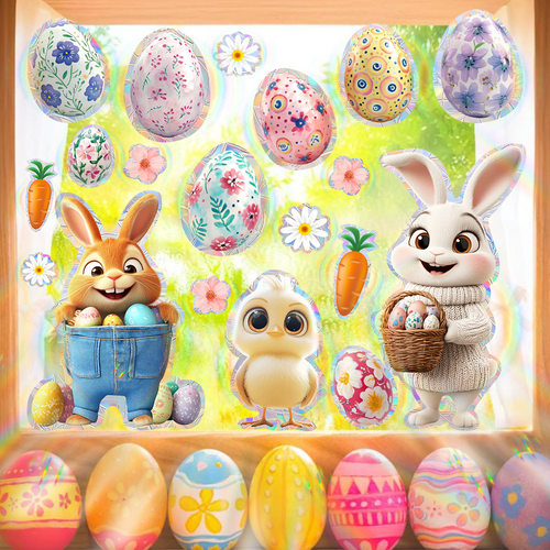 跨境XC2372炫彩复活节兔