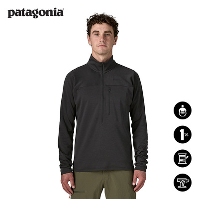 patagonia男士抓绒套头衫