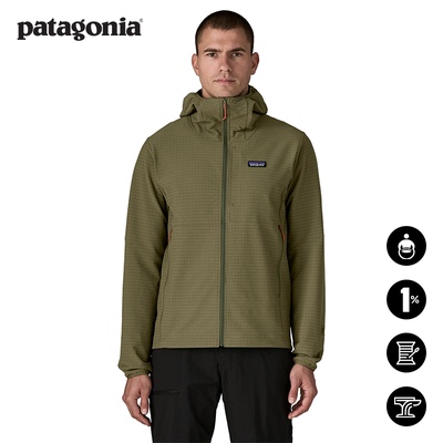 patagonia男士抓绒连帽衫