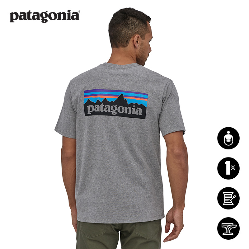 patagonia经典混纺短袖T恤