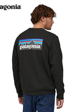 中性加绒加厚套头卫衣 P-6 Logo 39657 patagonia巴塔哥尼亚