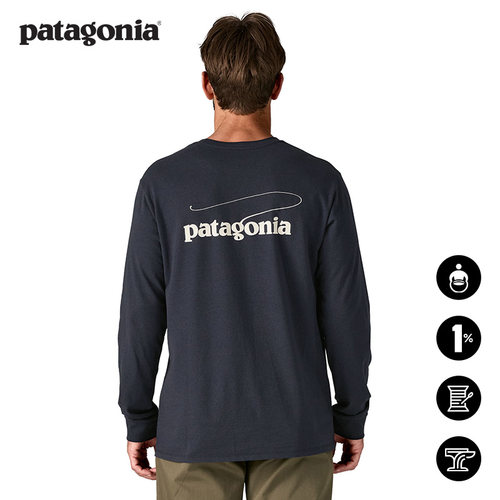 patagonia男士环保面料长袖T恤