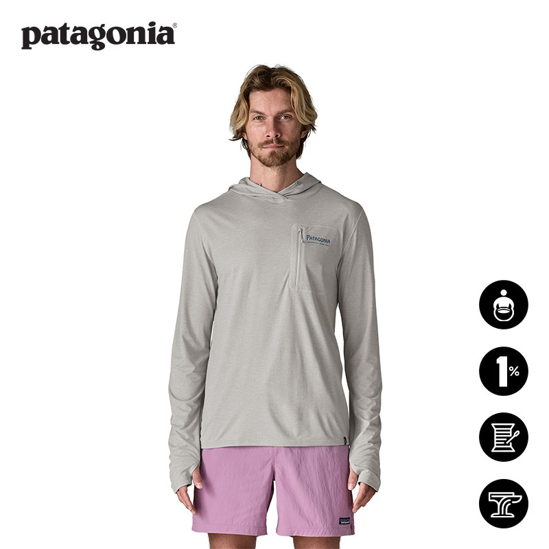 男士防晒速干连帽T恤 Cap Cool Sun 44936 patagonia巴塔哥尼亚