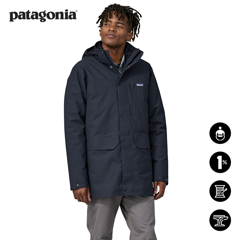 patagonia男士三合一羽绒服