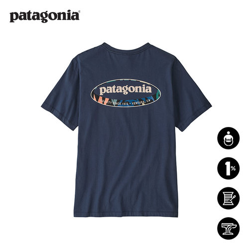patagonia男士棉质短袖T恤