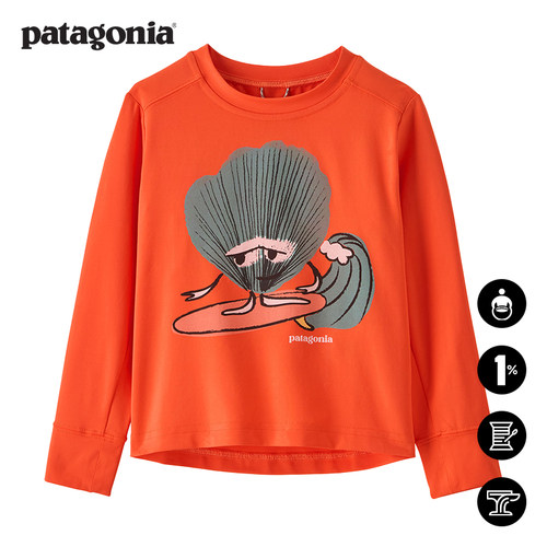 patagonia小童速干长袖T恤