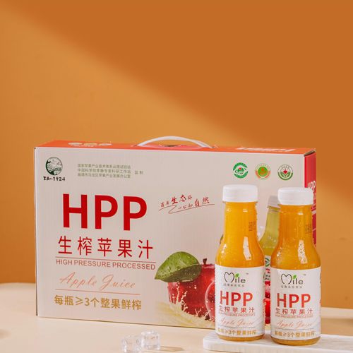 云南米乐生榨苹果汁HPP鲜榨苹果汁纯果汁苹果汁饮料