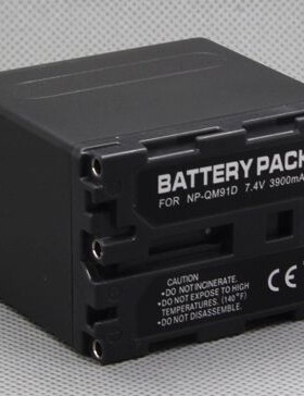 适用于 索尼NP-QM91D NP-FM90 QM90 DCR-PC110E HC15E 摄像机电池