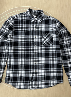 UO棉质格子柔软磨毛舒适外搭长袖衬衫上衣春秋百搭URBAN OUTTERS