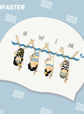 速浪泳帽女士长发加大护耳成人硅胶防水不勒头游泳帽大