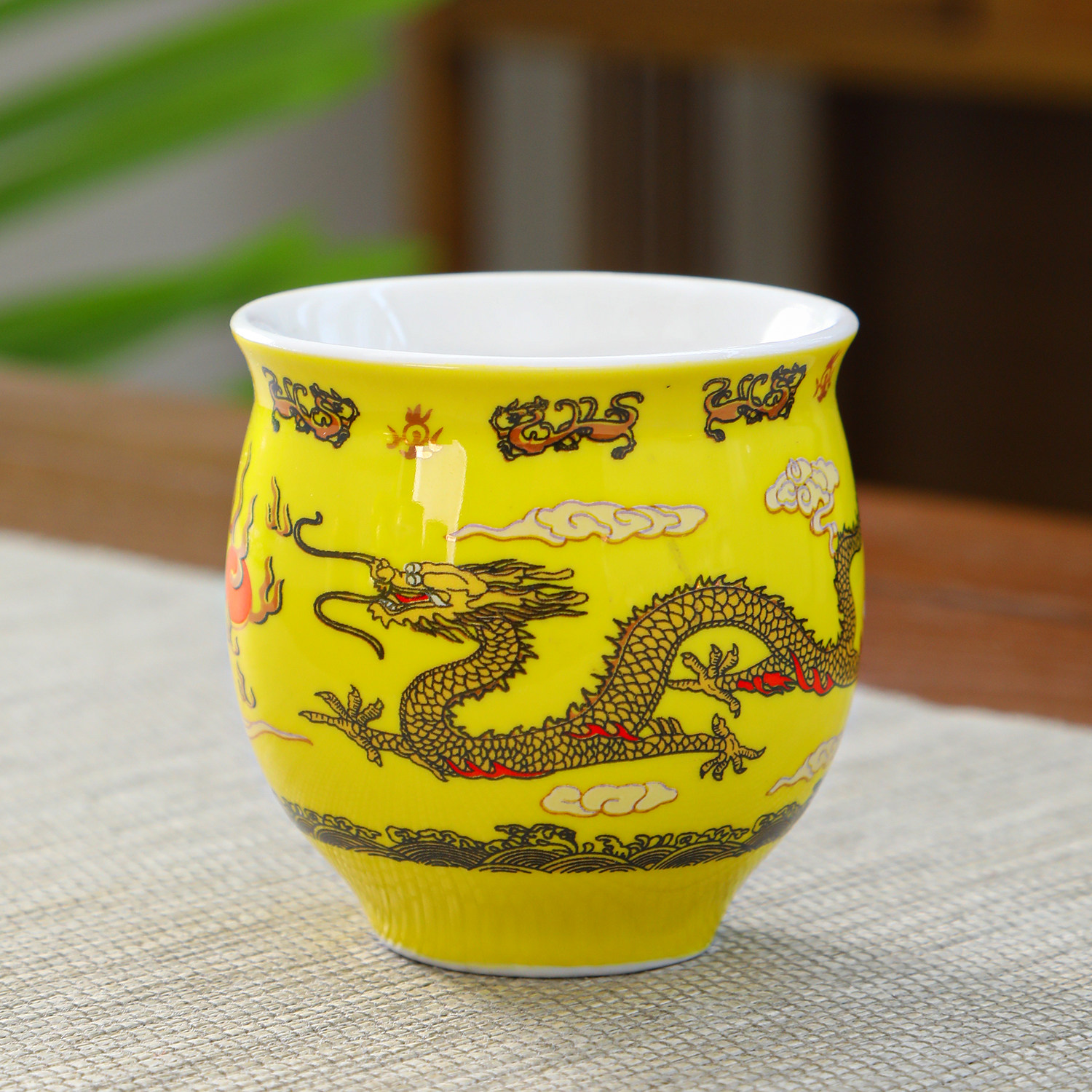 防烫陶瓷茶杯大容量双层喝茶品茗茶杯
