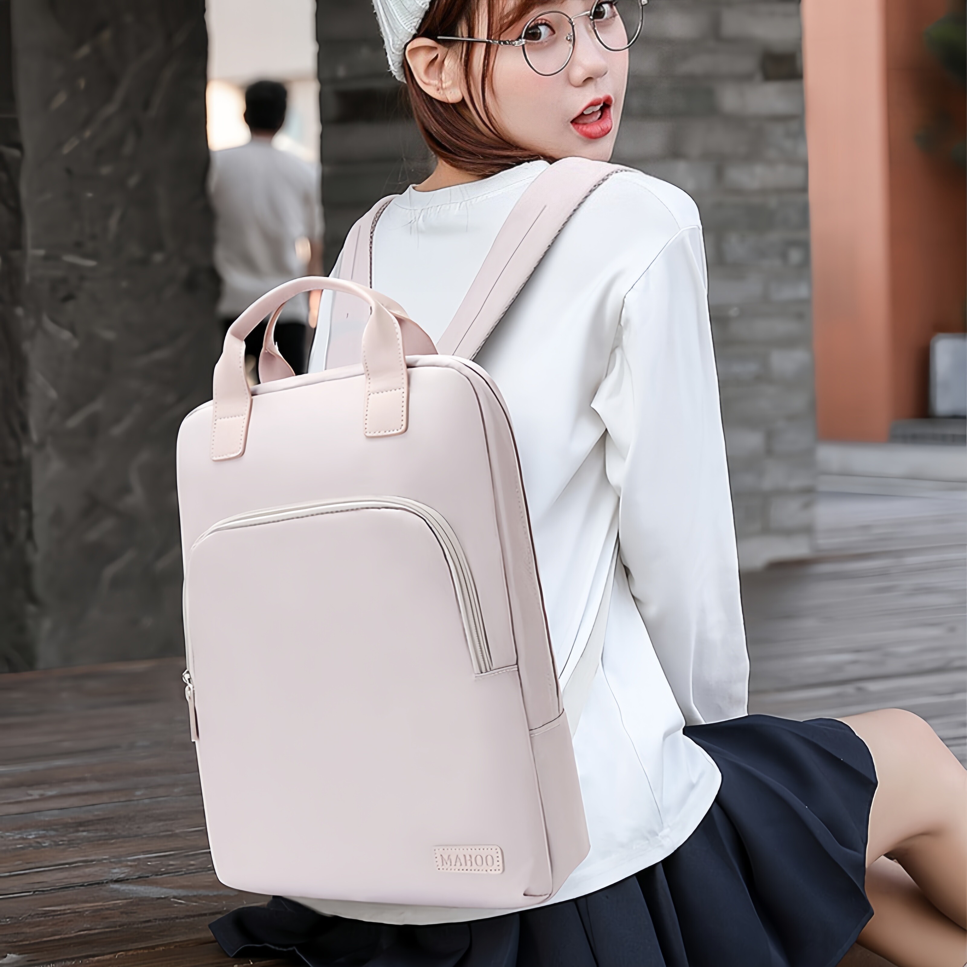 笔记本电脑包双肩包大容量背包手提内胆女16英寸时尚高级感2025新款通勤旅行学生14寸大学生书包出差百搭ins