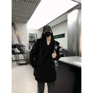 双面羊绒短款大衣女2025秋冬新款韩版小个子羊毛呢西装外套女