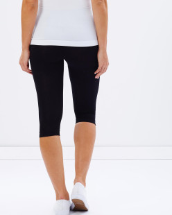 女士暖丝抗菌冰丝有机竹纤维会呼吸瑜伽健身五分打底裤 澳洲boody