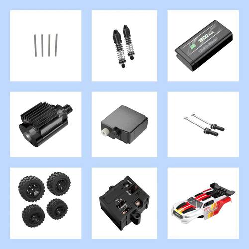 美嘉欣18208遥控车轮胎摆臂车壳