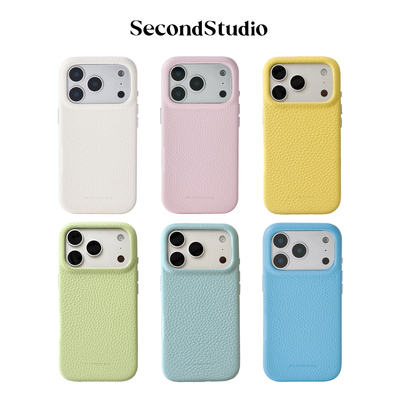 原创荔枝纹超纤皮磁吸iPhone壳
