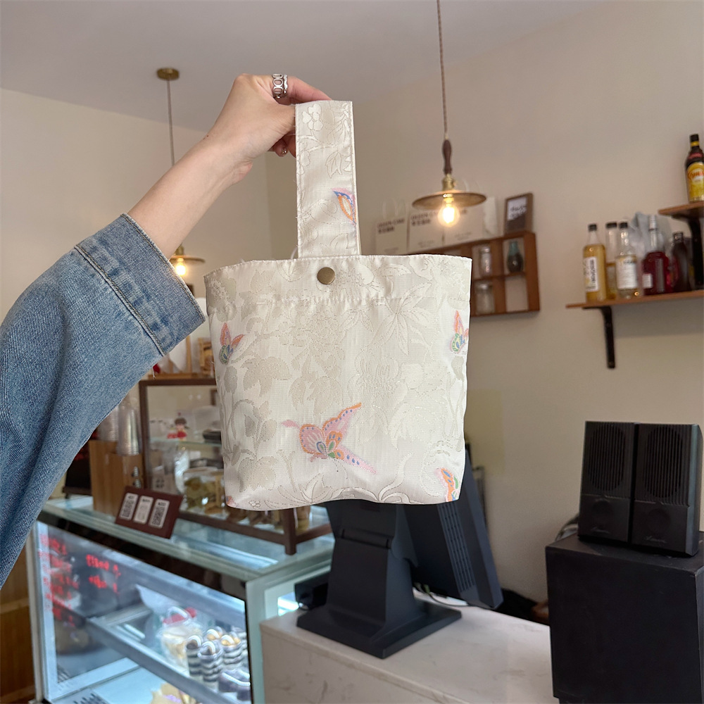 云锦蝴蝶手提包小拎包