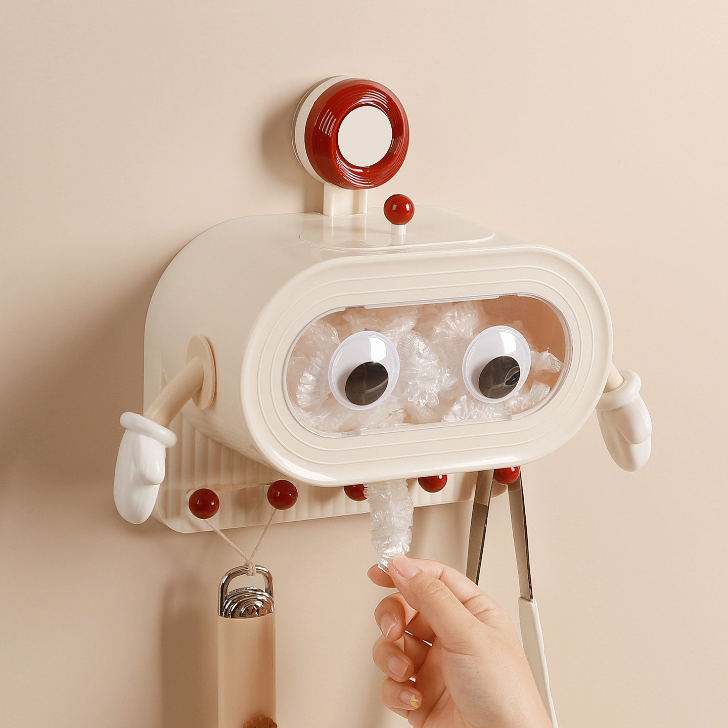 吸盘保鲜膜套收纳盒壁挂厨房家用收纳神器抽取式一次性保鲜袋盒子,餐饮具,保鲜膜套,淘宝优惠券,粉丝福利购,淘宝优惠卷