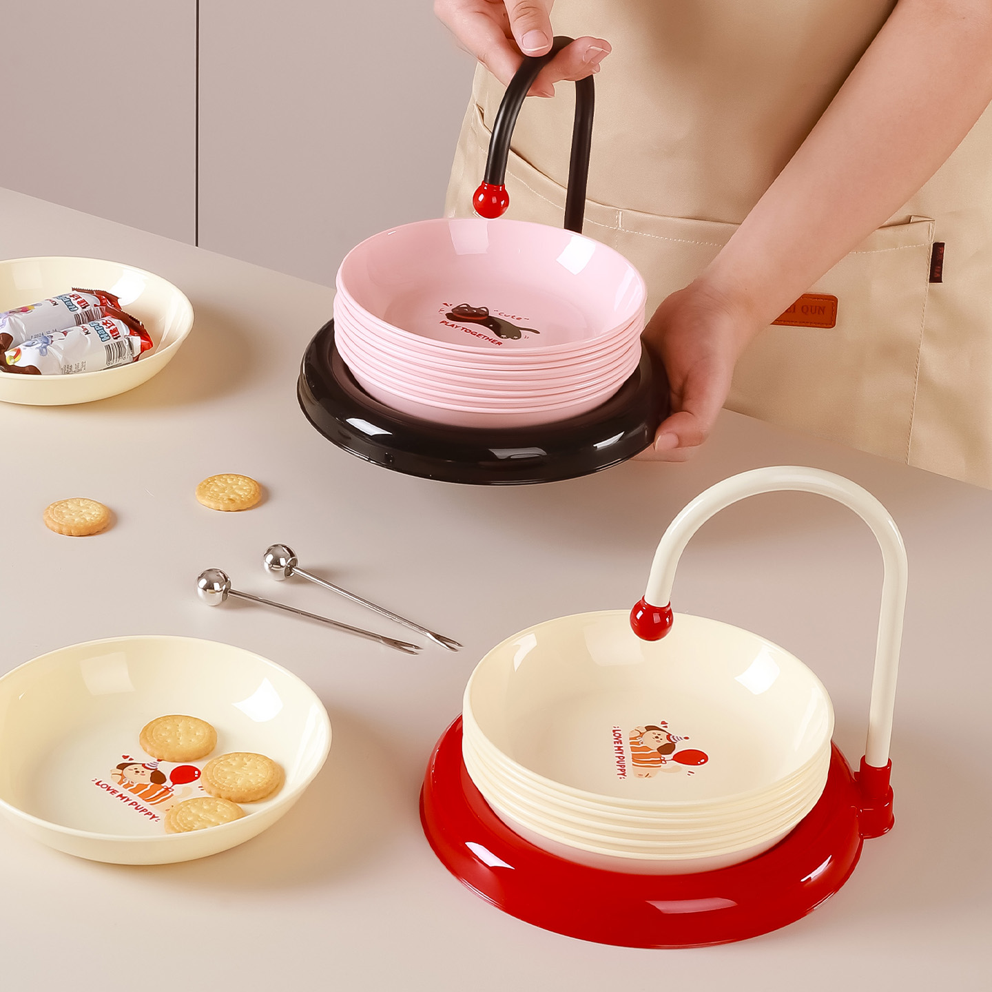 食品级吐骨头碟子家用多巴胺