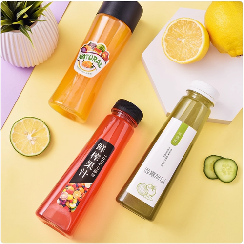 大口300ml透明塑料瓶350毫升果汁瓶饮料瓶500ml酵素瓶蜂蜜奶茶瓶
