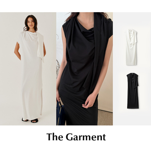 CETTCE 现货 The Garment 无袖圆领垂感修身中长款围巾连衣裙