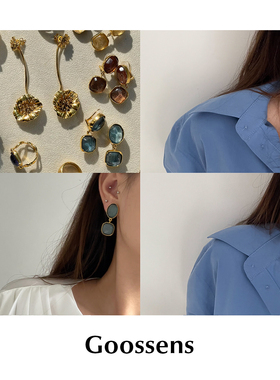 CETTCE 现货 Goossens 经典方糖多色水晶珍珠罂粟花耳环耳夹合集