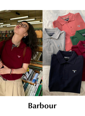 CETTCE 现货 Barbour 经典款Polo翻领纯棉刺绣T恤短袖 男女同款
