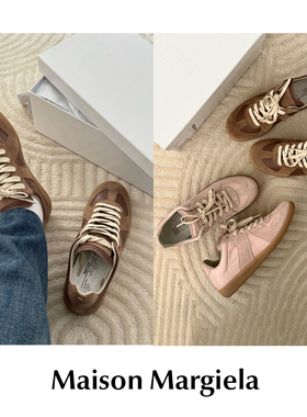 CETTCE 现货 Maison Margiela 马吉拉低帮圆头平底拼接德训鞋