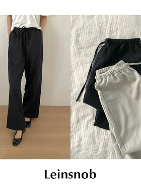 CETTCE 现货 Leinsnob 抽绳莱赛尔宽松直筒休闲裤