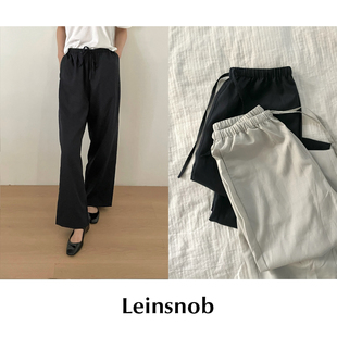 CETTCE 现货 Leinsnob 抽绳莱赛尔宽松直筒休闲裤