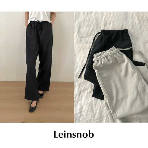 CETTCE 现货 Leinsnob 抽绳莱赛尔宽松直筒休闲裤