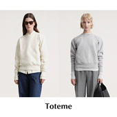 SALE 纯色圆领收摆长袖 CETTCE 折扣现货 Toteme 卫衣Crew neck