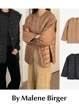 【SALE】CETTCE 现货 By Malene Birger 可拆卸绗缝廓形无领棉服