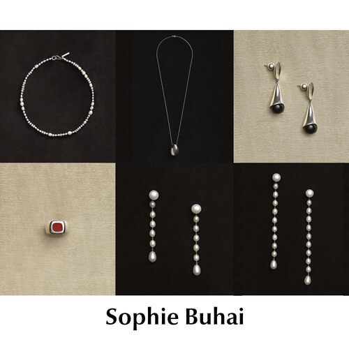 【SALE】CETTCE 现货  Sophie Buhai 银蛋美人鱼项链戒指耳钉合集