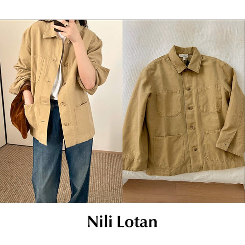 CETTCE 现货 Nili lotan 美式休闲廓形大口袋工装夹克外套