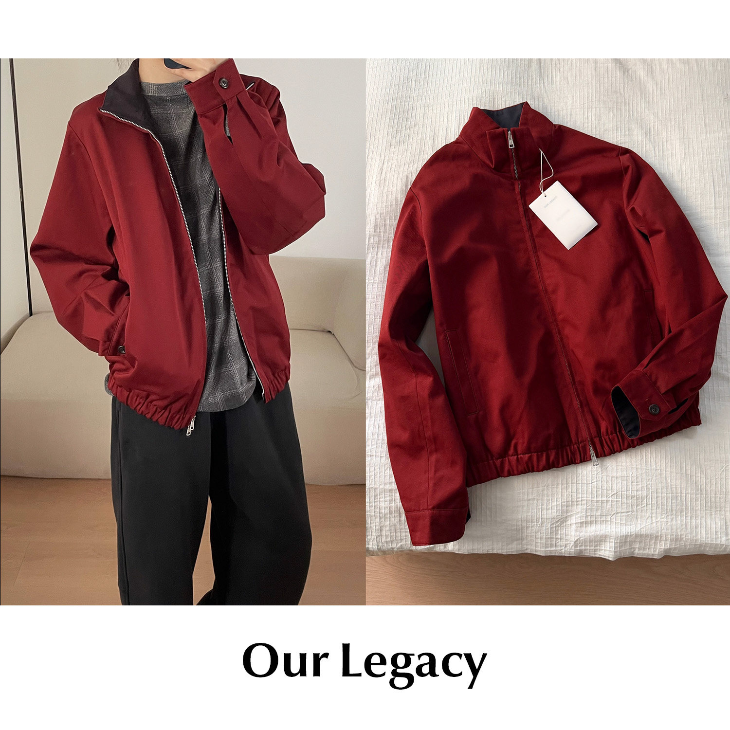 CETTCE 现货 Our legacy 立领拉链复古休闲短款夹克外套casino