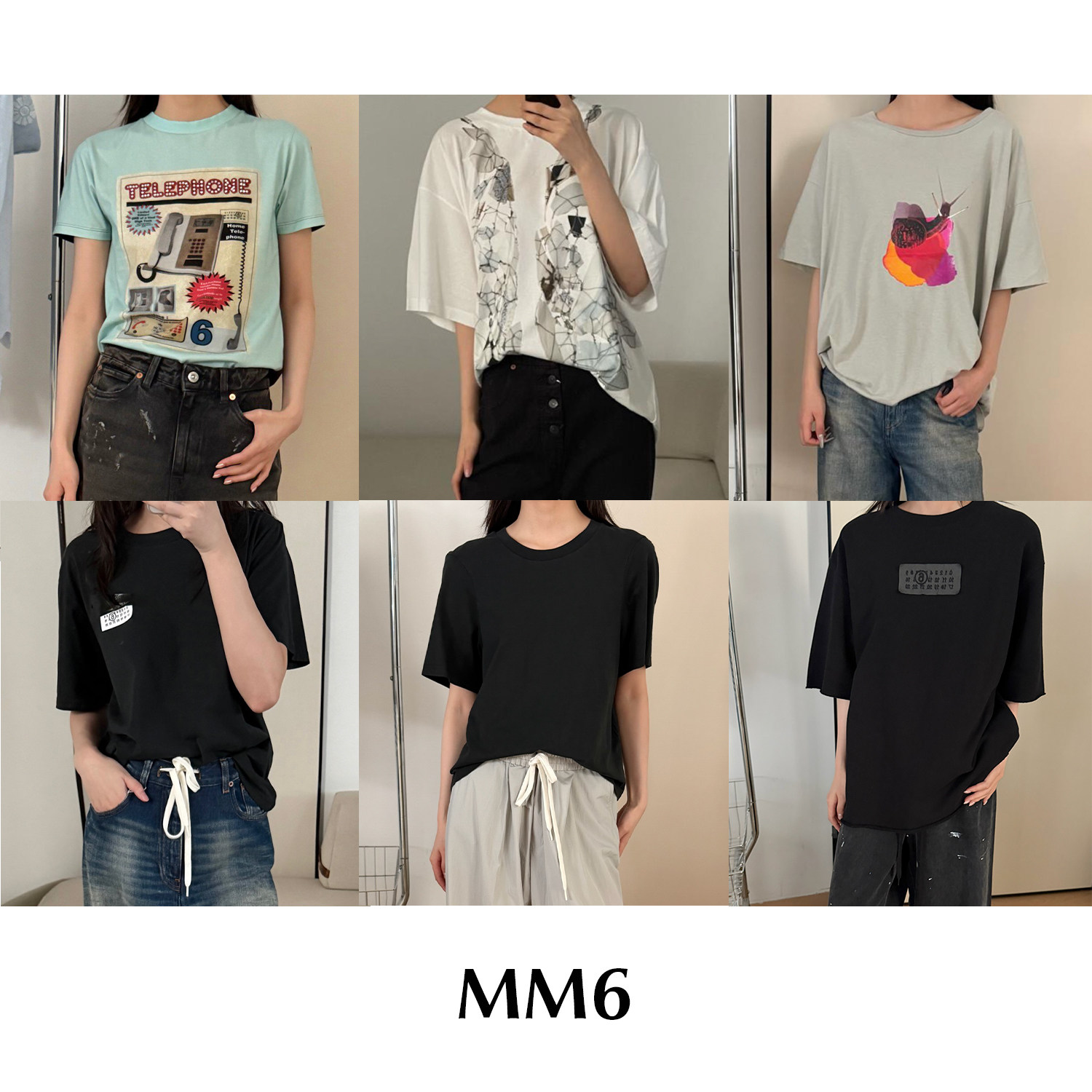 CETTCE 断码合集 Maison Margiela MM6 马吉拉圆领短袖T恤上衣