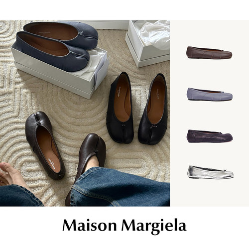 CETTCE 现货 Maison Margiela 马吉拉褶皱分趾鞋tabi平底芭蕾鞋